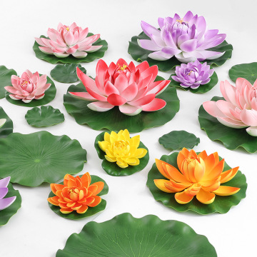 Customizable Artificial Floating Lotus for Home, Garden, and Park Decoration