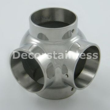 Stainless Steel Handrail Flush Joiner Three Way