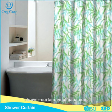heavy shower curtains bamboo printed