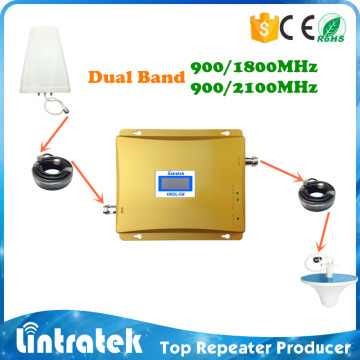 mobile signal booster with screen dual band gsm repeater gsm 900/1800 signal booster