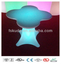 Eco-friendly plastic Illuminous led wicker high bar tables