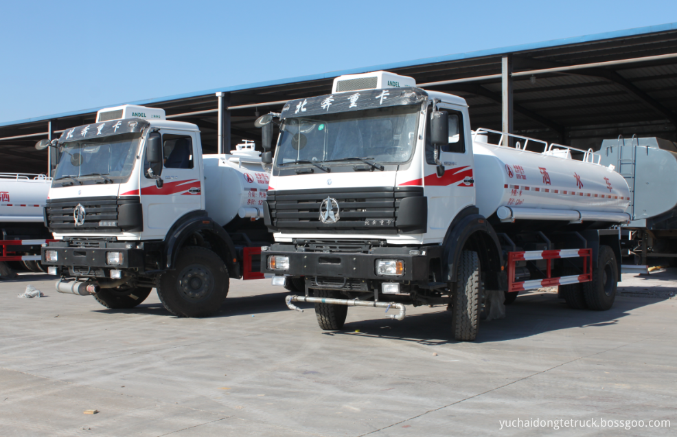 BEIBEN 4x2 water browser truck 12000 liters