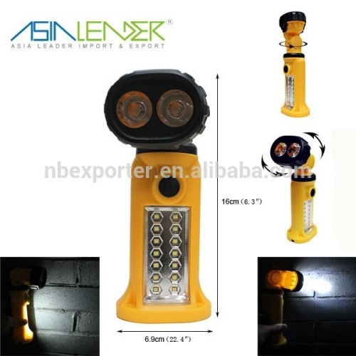 Useful Ajustable Head SMD LED Flashlight with Stand