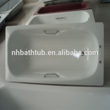 modern design steel enamel bath with tap holes