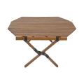 Polygonal Egg Roll Tables for Camping Walnut Color