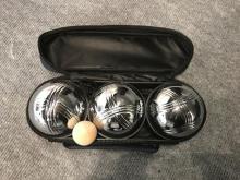 Three Balls Bocce Petanque In Nylon Bag