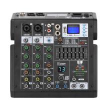 Professional 4-Channel DJ Mixing Console with 99 Effects, 7-Band EQ, USB Play & Record, Bluetooth, and Party Sound System for School and Home Use