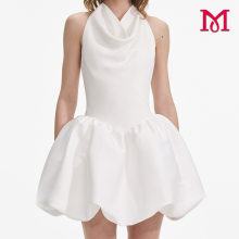 White Fluffy Simple Skirt for Women