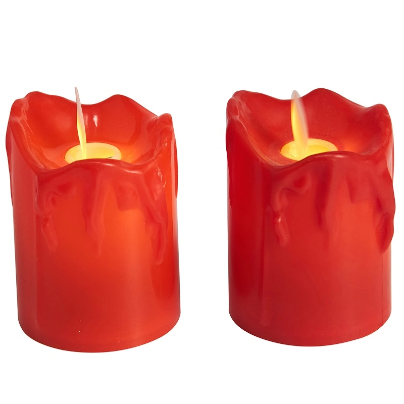 LED Light/Batteries Candles with Tears Shell Flameless Candle