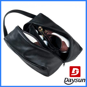 Deluxe leather modern Golf Shoe Bag storage bag