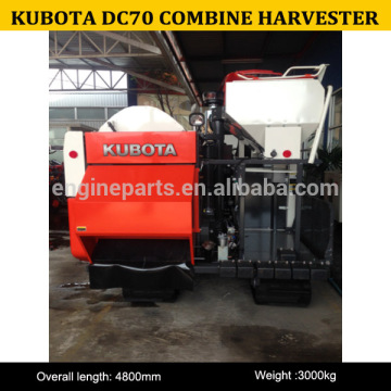 DC70 kubota combine harvester, 70HP combine harvester, small combine harvester