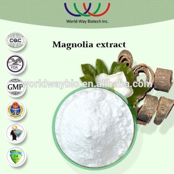 GMP factory supply Magnolia bark extract with magnolol 90% to 95% by HPLC / Anti-microbial Anti-tumor Anti-inflammatory