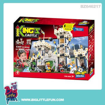 Plastic building blocks toys brick castle