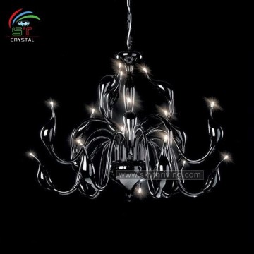 wedding decoration black swan chandeliers