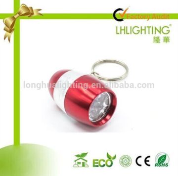 LED keychain 6 leds multi color pocket led flashlight keychain