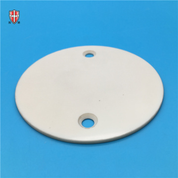 Disco de cerámica de alúmina 99% pulido simple con agujeros