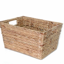 Woven Rectangular Water Hyacinth Storage Basket