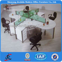 modern elegant modular workstation panel structure office partition glass wall