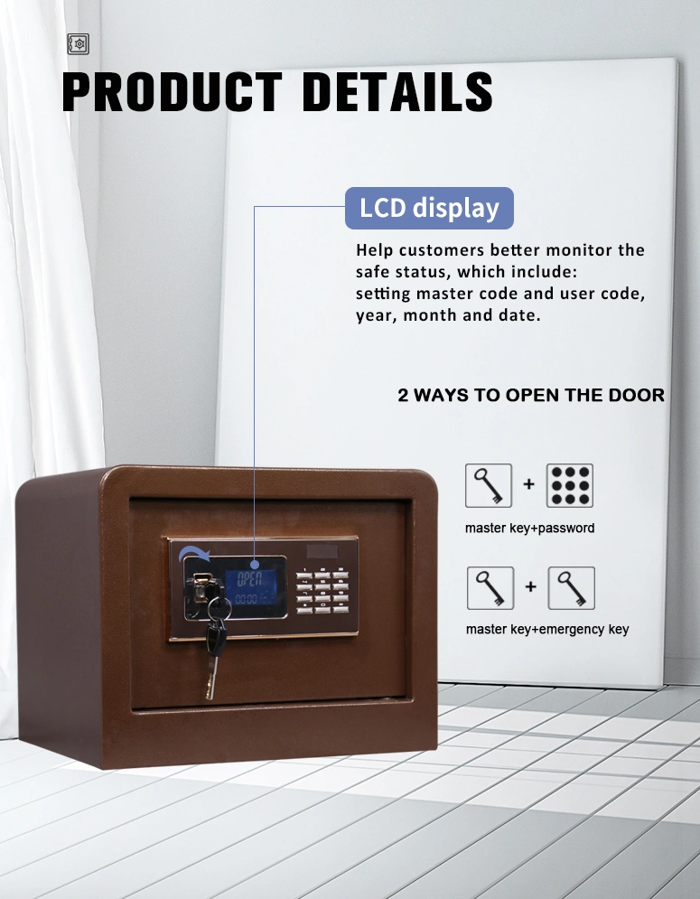 High Security Electronic Safe Locker at Home, Office Solid Steel Heavy Duty Luxury Money Jewellery Digital Home Safe Locker/