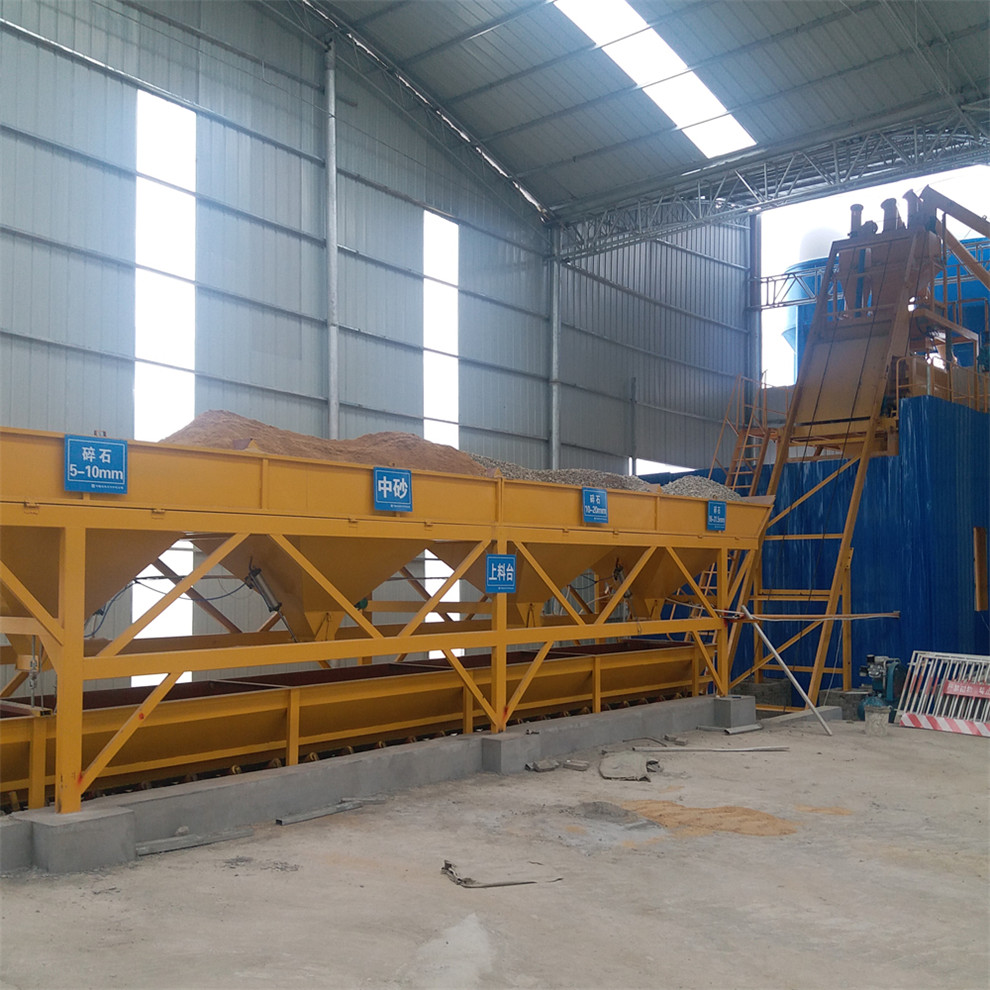 High quality conveyor conrete batching plant