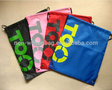 Hottest polyester drawstring bag,cinch bag,nylon drawstring shoe bag,magic design nylon drawstring bag