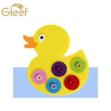 High Quality Button Up Felt Educational Toy