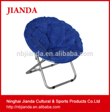 Ninghai jianda portable round folding saucer chair lightweight camping adult kids beach moon chair