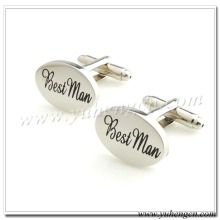 Elegant Oval Best Man Wedding cufflinks