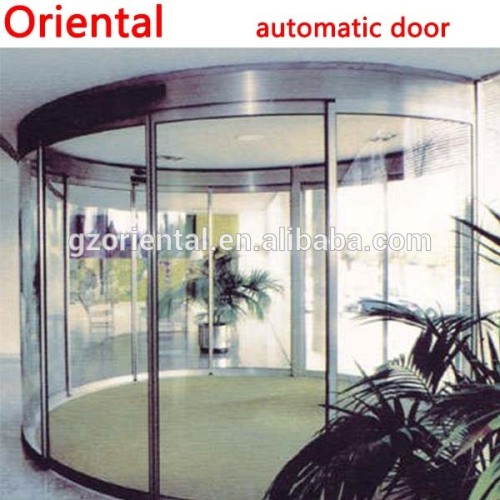 Foshan factory rotating curved glass automatic doors