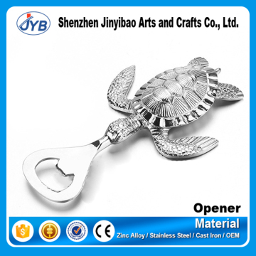 latest design metal 3d sea turtle shape beer bottle opener