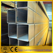 galvanized iron square tube 100x100mm big diameter contruction tube