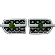 2Pcs Silver ABS Car Air Intake Fender Vents - Land Rover Discovery 4