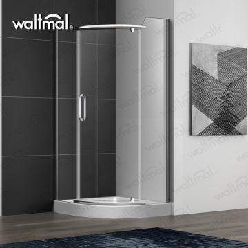 Custom Made Curved Framed Glass Shower Door