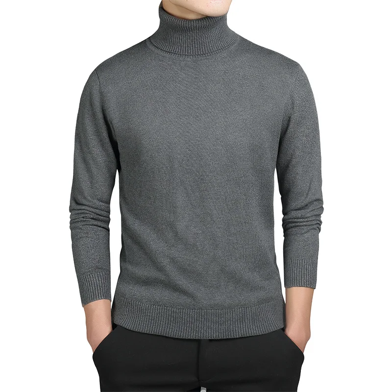 Мужской осенний теплый молодежный пуловер приталенного кроя Men's Autumn Warm Youth Slim-Fit Pullover