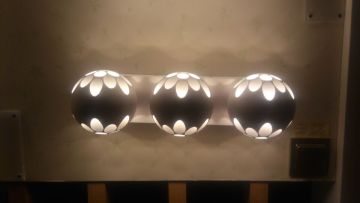 2017 Modern style project led wall light with 3 luxury ball lamps