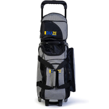 Double Roller 2 Ball Bowling Bag with Separate Shoe Compartment - Heavy Duty & Free Sample