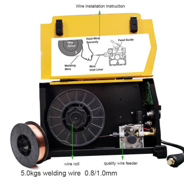 MAG MIG 200A inverter IGBT portable gas and gasless mig welding machine with 5 kgs wire capacity