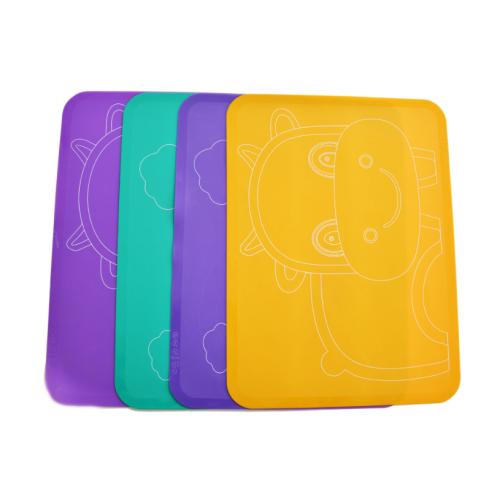 Máy rửa chén động vật an toàn in silicone placemats