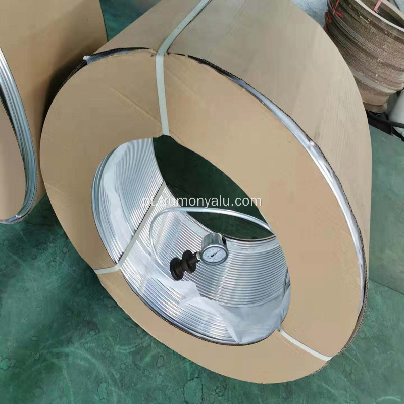 Tubo de bobina de alumínio para trocador de calor