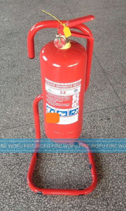 Single red Tubular Fire Extinguisher Stand