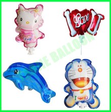 Shaped auto inflatable foil balloon