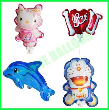 Shaped auto inflatable foil balloon