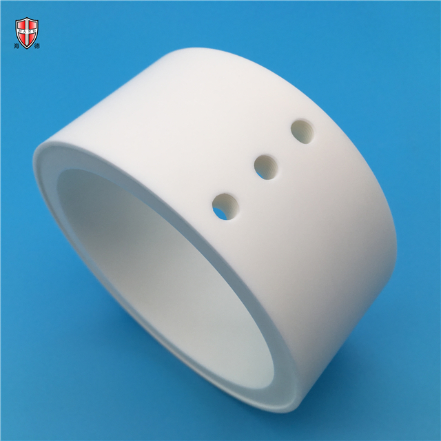 99% 99.5% alumina ceramic bush cylinder customized