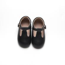 Black Infant Baby Girls And Boys Dress Shoes