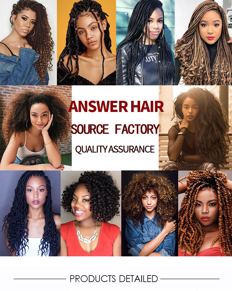 High Quality 18 Inch Passion Twist Hair Water Wave Crochet Hair Passion Twist Braids Synthetic Hair Extension