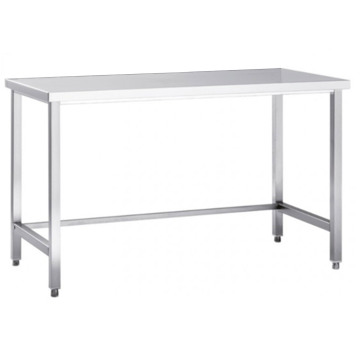 Stainless Steel Restaurant Work Table with Underbar