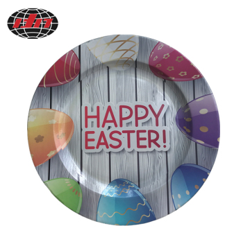 Easter Printing Plastic Charger Plate