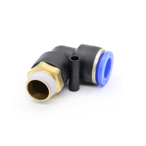 PL right angle elbow pneumatic hose connector fitting