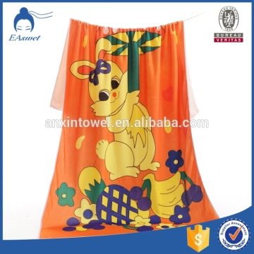 100% cotton cartoon printed Beach towels