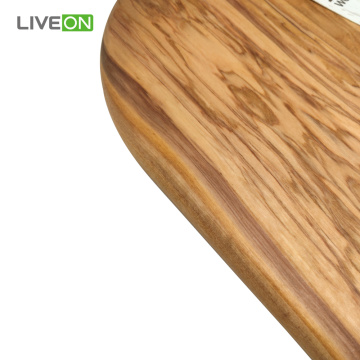 Planche à découper ronde en bois d&#39;olivier